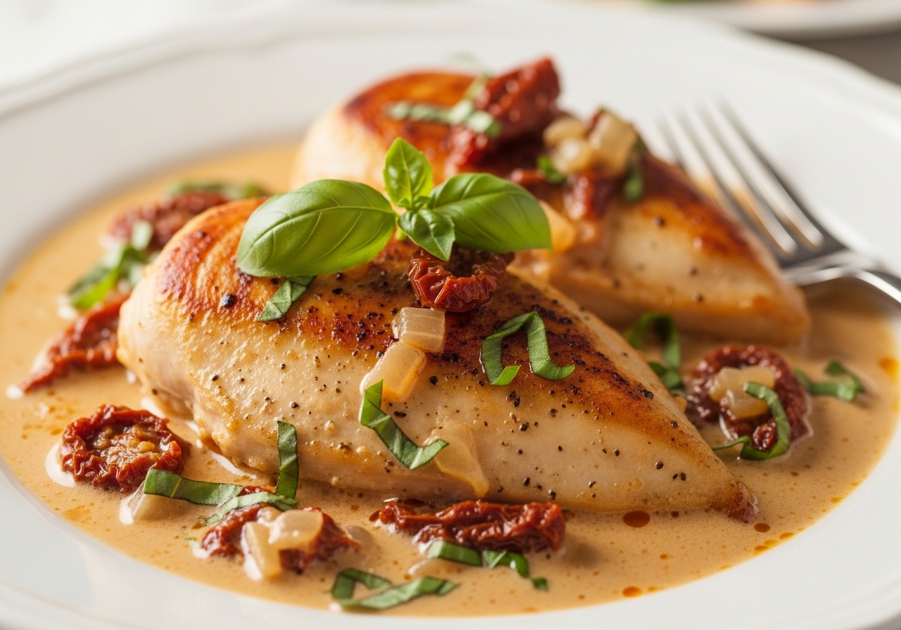 Easy One-Pan Creamy Tuscan Chicken